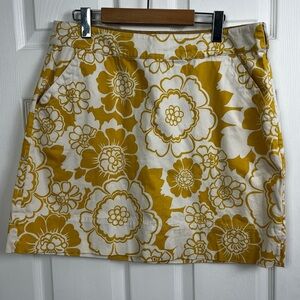 Boden cotton stretch floral boardwalk skirt size 12